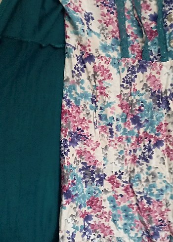 Dantel Detaylı Uzun Kollu Bohem Hamile Tuniği - Görsel 2