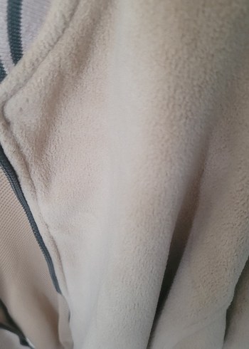 Bej Erkek Fermuarlı Polar Sweatshirt - Görsel 3