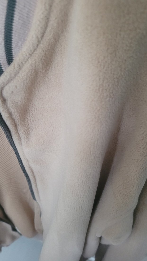 Bej Erkek Fermuarlı Polar Sweatshirt - Görsel 3