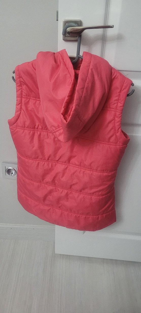 Pembe şişme yelek kapsonlu - Görsel 2