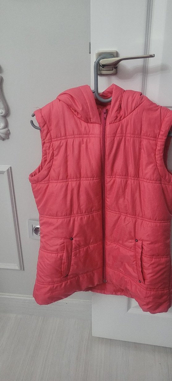 Pembe şişme yelek kapsonlu - Görsel 3