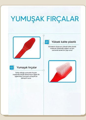 Renkli Çift Uçlu Evcil Hayvan Diş Fırçası - Görsel 4