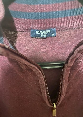 Bordo Yarım Fermuarlı Erkek Yumuşak Kazak - Görsel 4