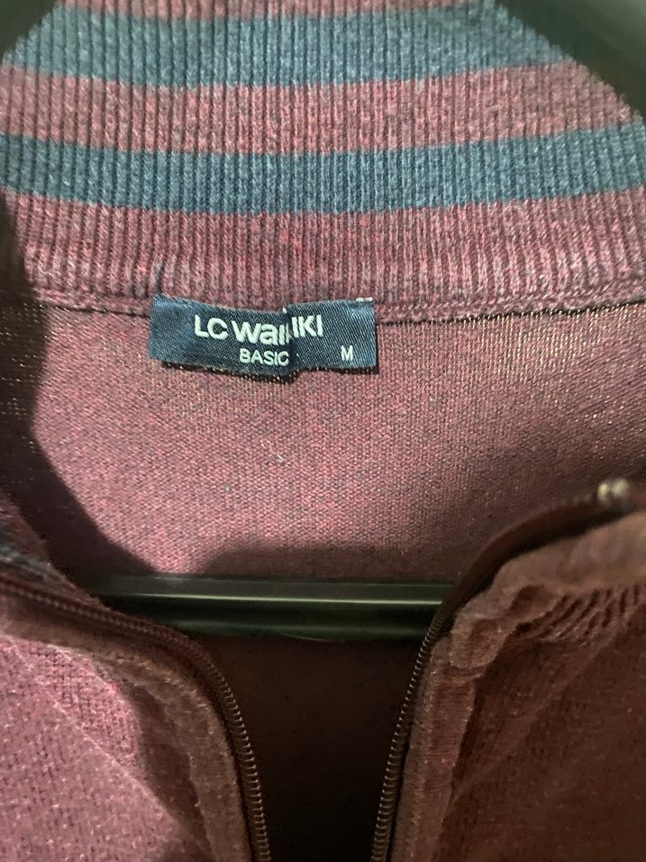 Bordo Yarım Fermuarlı Erkek Yumuşak Kazak - Görsel 5