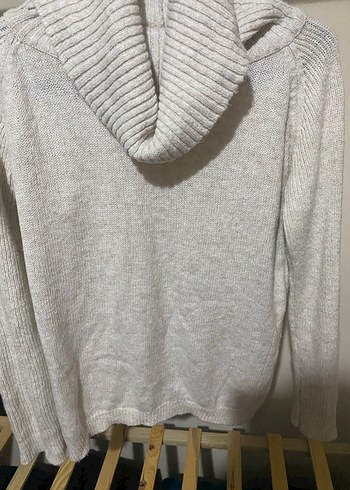 Bej renkli Kadın Yumuşak Örgü Boğazlı Kazak - Görsel 2