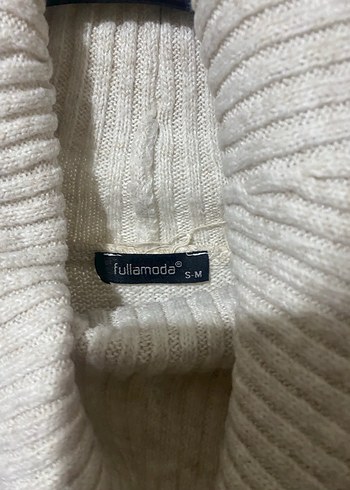 Bej renkli Kadın Yumuşak Örgü Boğazlı Kazak - Görsel 3