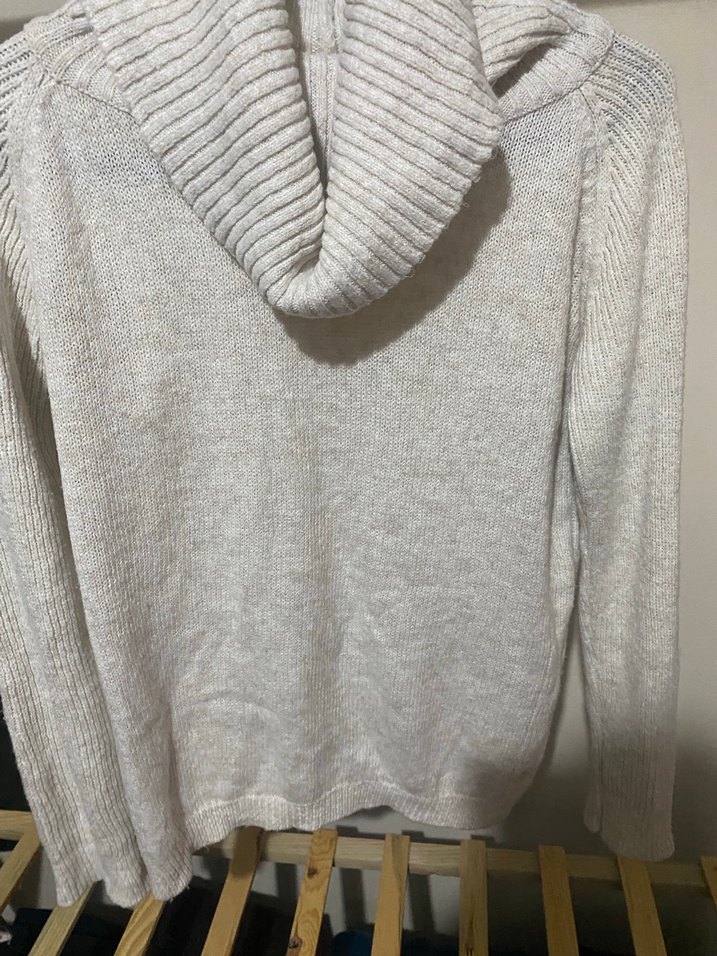 Bej renkli Kadın Yumuşak Örgü Boğazlı Kazak - Görsel 2