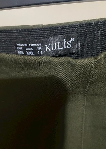 Kadın Haki Kumaş Pantolon - Görsel 3