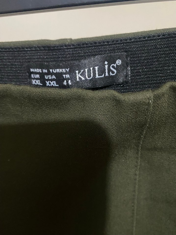 Kadın Haki Kumaş Pantolon - Görsel 3