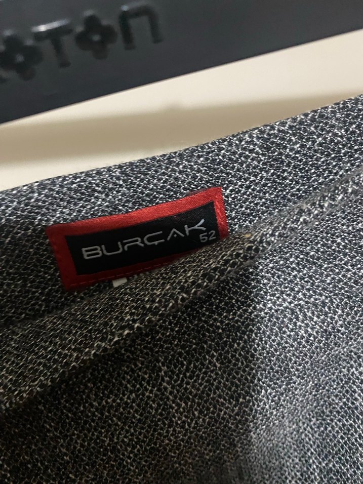 52 beden Gri  Uzun Etek - Görsel 4