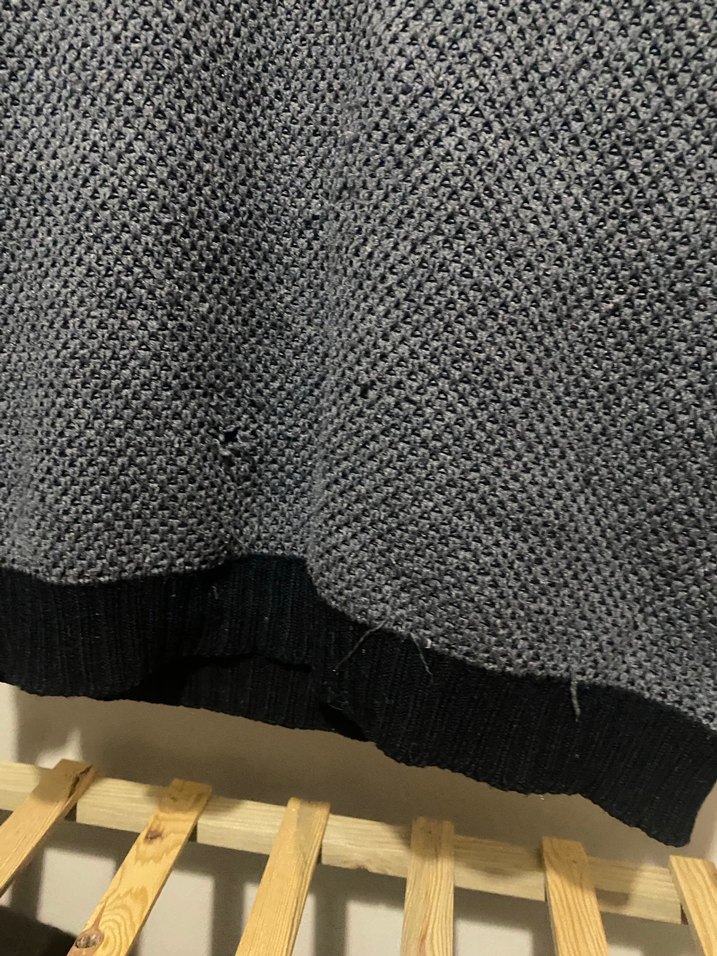 Gri Erkek Triko Kazak, Yuvarlak Yaka, Rahat Kesim - Görsel 3