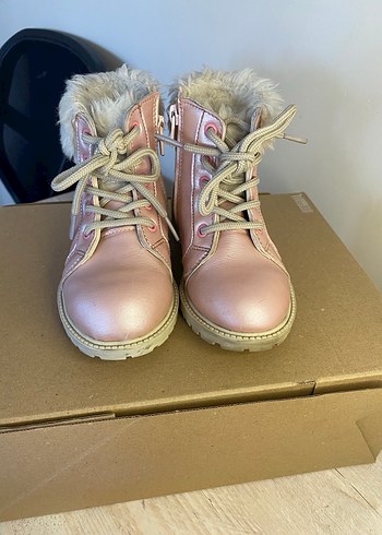 25 numara Pembe Kürklü Kız Çocuk Botu - Görsel 5