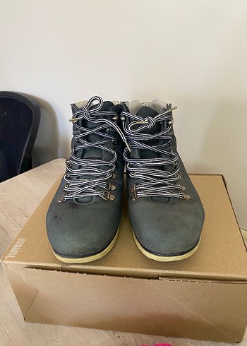 Gri Bağcıklı Erkek Kauçuk Bot - Görsel 2