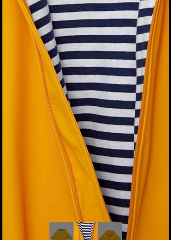 Sarı Kapüşonlu Bebek Tulumu - Görsel 3