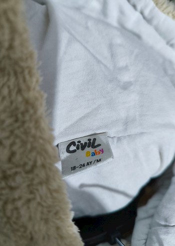 Bej Erkek Çocuk Düğmeli Kaban - Görsel 3