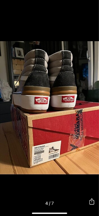 36 Beden siyah Renk Vans sk8 hi stacked