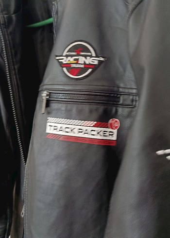 Siyah Deri MOTORCU BİKER CEKET - Görsel 4