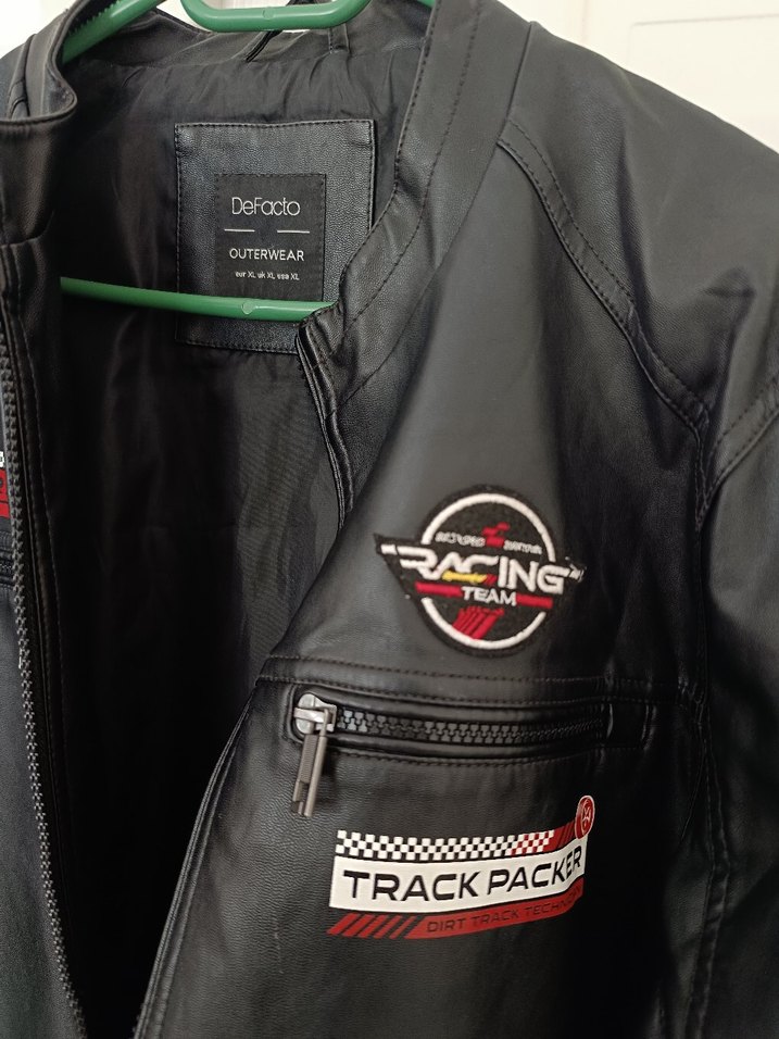 Siyah Deri MOTORCU BİKER CEKET - Görsel 5