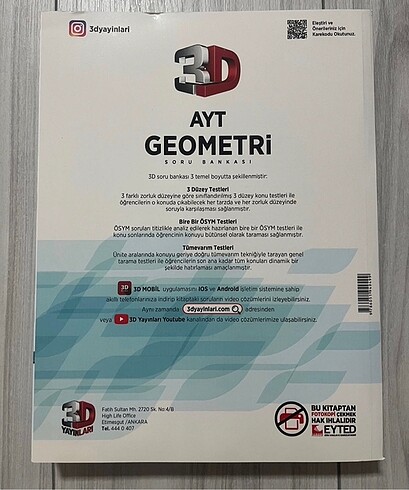  3D AYT GEOMETRİ SORU BANKASI