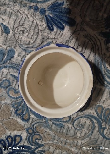 Pastel Mavi Renkli Seramik Mutfak Kavanoz /şekerlik - Görsel 4