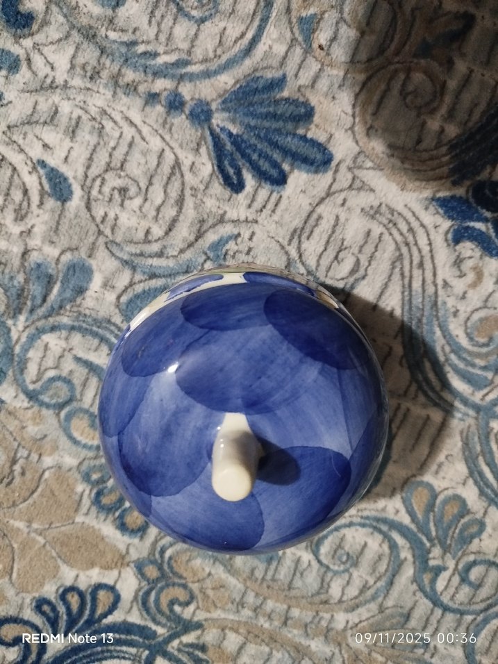 Pastel Mavi Renkli Seramik Mutfak Kavanoz /şekerlik - Görsel 3