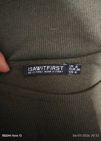 Kadın Haki Uzun Kolsuz Elbise - Görsel 2