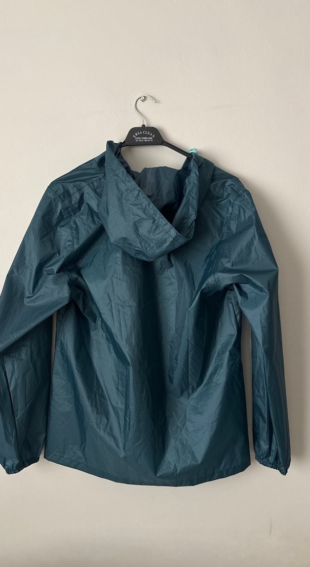 Mavi Fermuarlı Spor Yağmurluk - Görsel 2