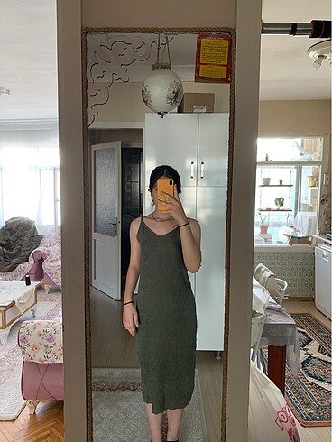 Diğer Yeşil askılı elbise