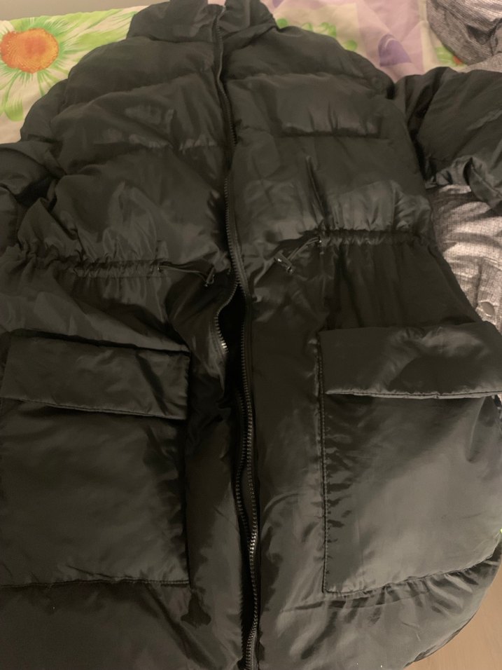 Siyah Kışlık Kadın Mont - Görsel 3