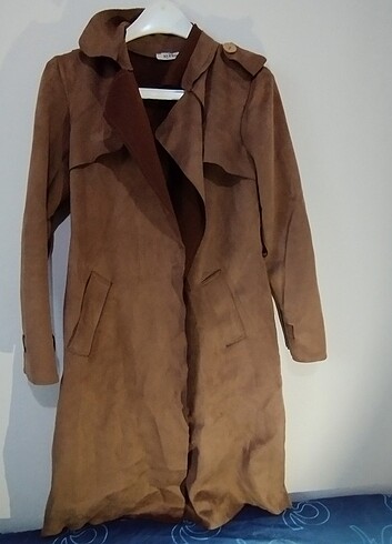 Kadife trenchcoat