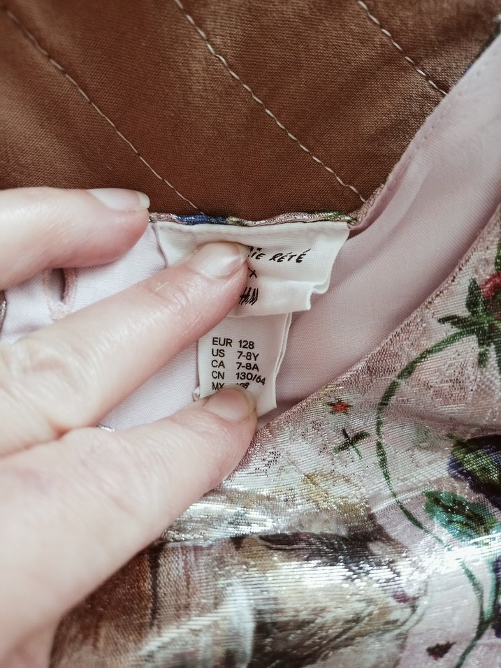 H&M Çiçek Desenli Kız Çocuk Elbisesi - Görsel 2