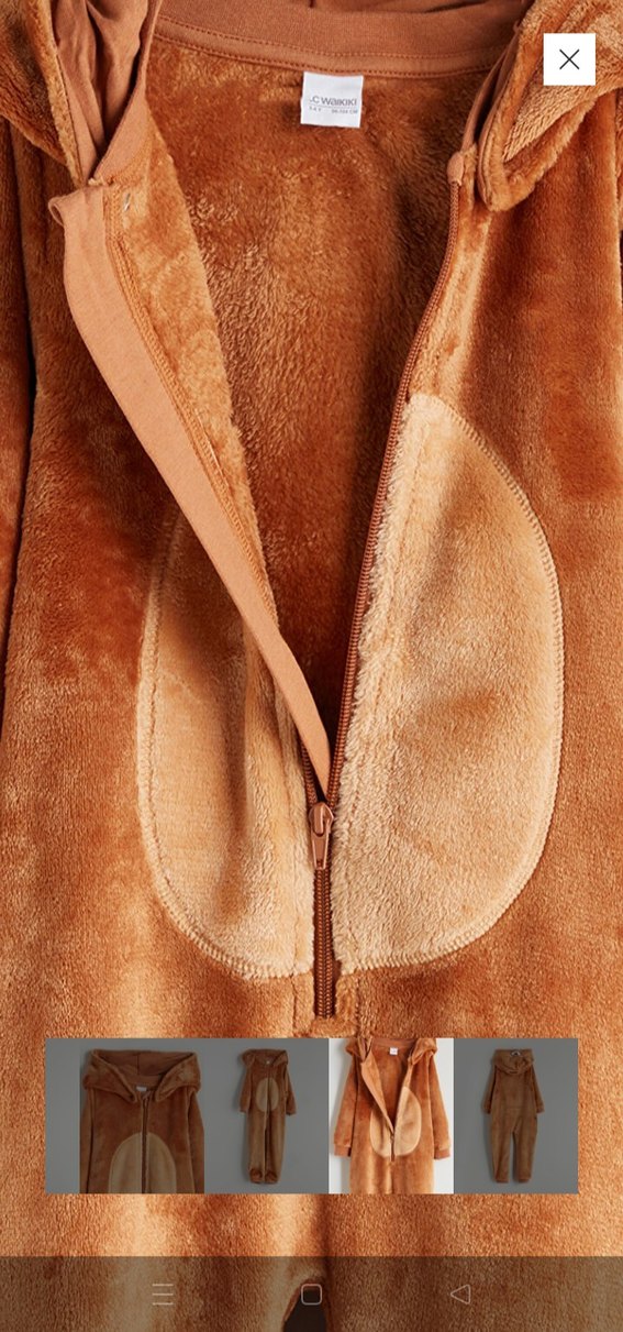 Kahverengi Kürklü çocuk Tulumu - Görsel 3