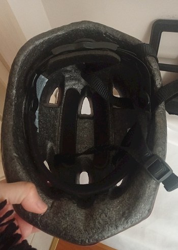 Renkli Çiçek Desenli Pembe bisiklet-scooter Kaskı - Görsel 3