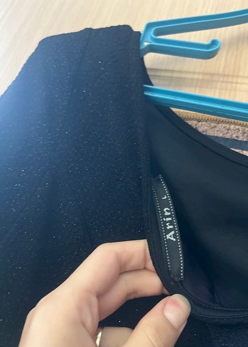 Uzun Kollu Siyah Midi Elbise - Görsel 3