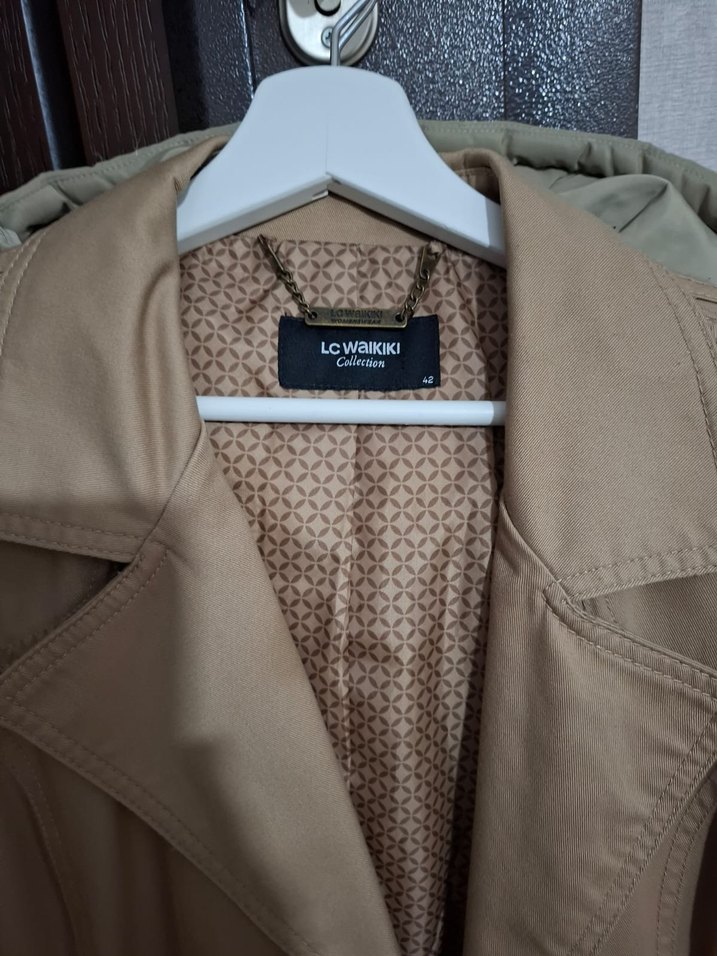 Bej Kadın Midi Trençkot - Görsel 2