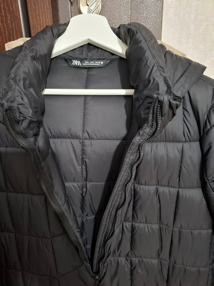 Gri Kadın Midi Kışlık Fermuarlı Mont - Görsel 2