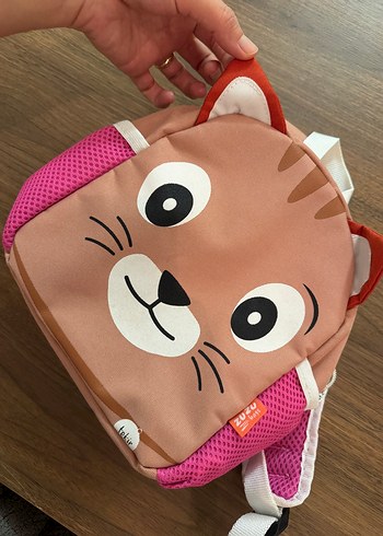 Sevimli Kedi Desenli Cocuk Sirt Cantasi
