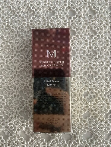 missha bb cream perfect cover no.21 en açık renk light beige