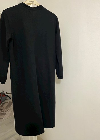 Fermuarlı Siyah Kadın Uzun Boy Palto - Görsel 5