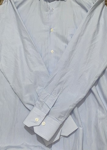 Mavi Uzun Kollu Erkek Gömlek - Görsel 4