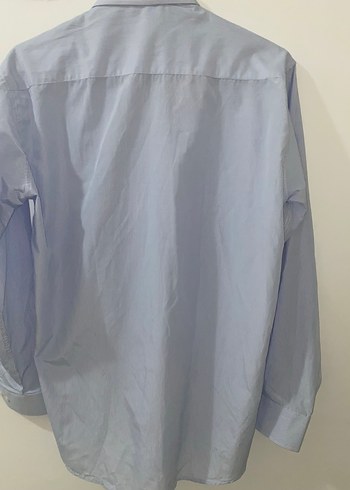 Mavi Uzun Kollu Erkek Gömlek - Görsel 3