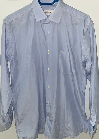 Mavi Uzun Kollu Erkek Gömlek - Görsel 2