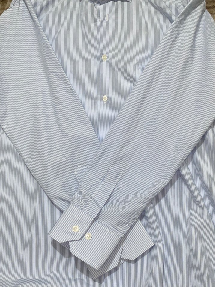 Mavi Uzun Kollu Erkek Gömlek - Görsel 4