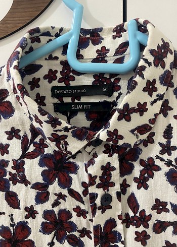 Bordo Çiçek Desenli Bohem Kadın Gömlek - Görsel 4