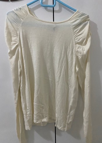 IPEKYOL Beyaz Uzun Kollu Örgü Kadın Kazak - Görsel 3