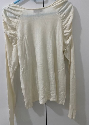 IPEKYOL Beyaz Uzun Kollu Örgü Kadın Kazak - Görsel 4