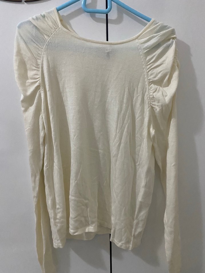 IPEKYOL Beyaz Uzun Kollu Örgü Kadın Kazak - Görsel 3