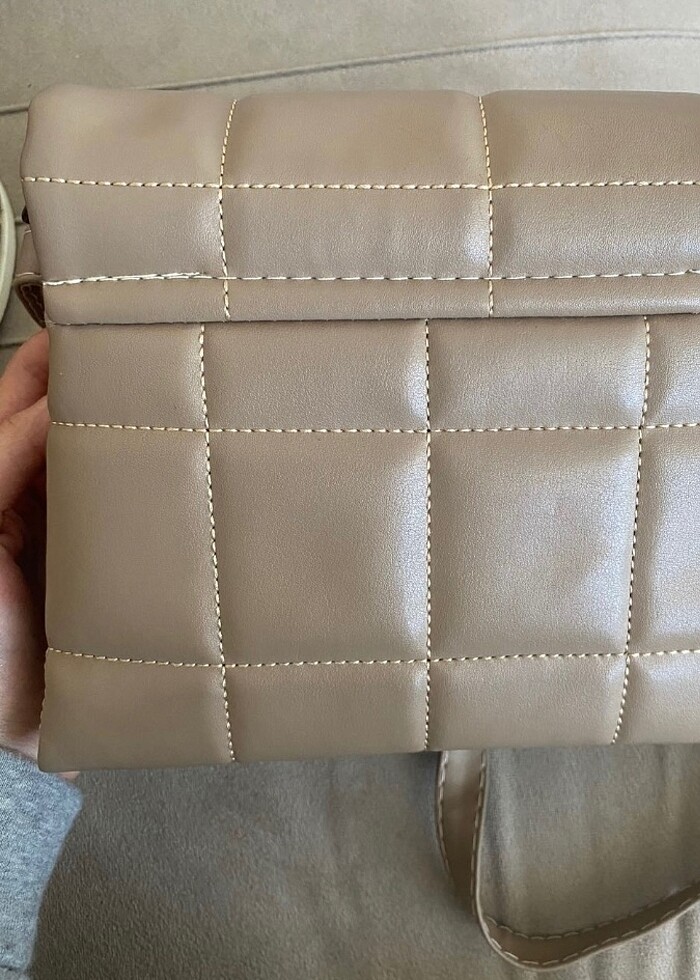 Kapitone Askılı Çanta - Görsel 3