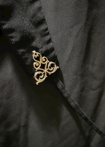 Siyah-Bordo Kadın Ferace - Görsel 5