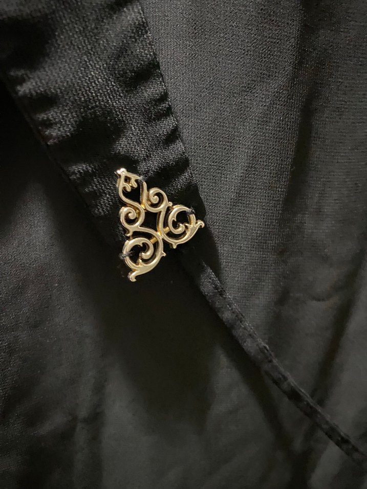 Siyah-Bordo Kadın Ferace - Görsel 5